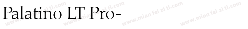 Palatino LT Pro字体转换